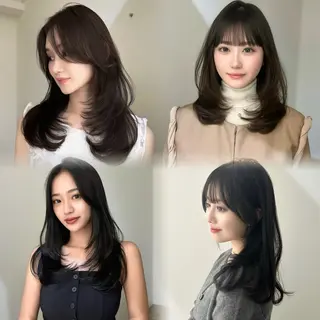 ロング 中嶋蓮 透明感カラー韓国ヘアのヘアスタイル