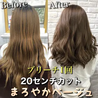 セミロング カラー Soleria 田中慎一のヘアスタイル
