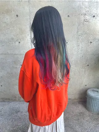 ロング カラー 日高 香織のヘアスタイル