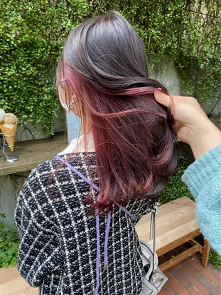 カラー うる艶カラー× ハイトーン/miuのヘアスタイル