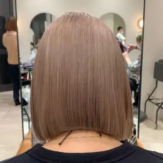 ミディアム カラー れい🫧 ハイトーン特化のヘアスタイル