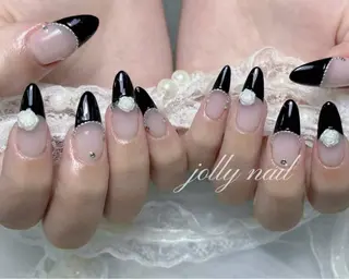 ネイル Jolly チップ長さだしのネイルデザイン