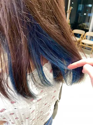 ミディアム カラー ハイトーン×レイヤー ／遠藤将太のヘアスタイル