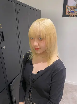 ショート カラー レイン🌏🌱 似合わせ/ハイトーンのヘアスタイル