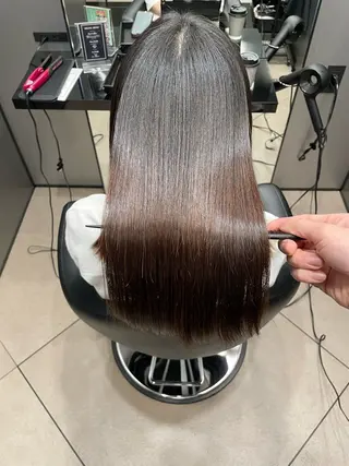 ミディアム 松尾 祐輝のヘアスタイル