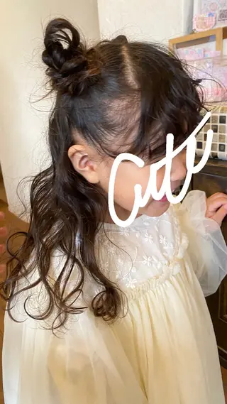キッズ 井上 歩美のヘアスタイル