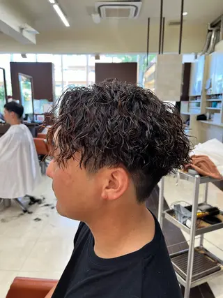 ショート パーマ メンズ 🧊メンズ特化🧊 高木航希のヘアスタイル