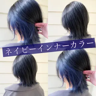 ミディアム ハイトーンカラー🌈 メンズパーマ鈴木康平のヘアスタイル