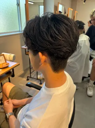 パーマ メンズ 保立/フェザーパーマ /メンズカット千葉のヘアスタイル