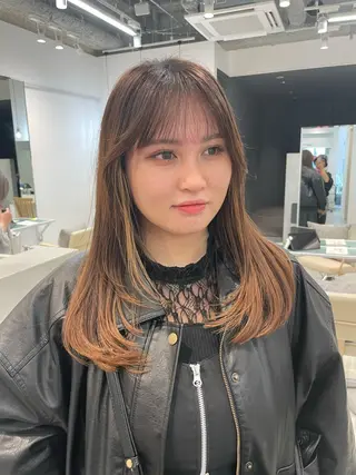 ミディアム 表参道レイヤー Kinoのヘアスタイル