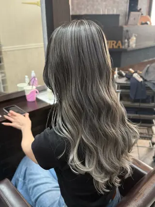 ロング 井上 武輝のヘアスタイル