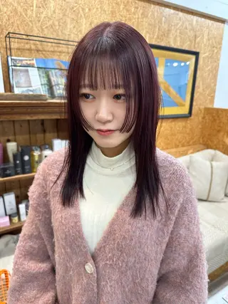 ミディアム カラー 🪭risa 暖色/レイヤー🪭のヘアスタイル