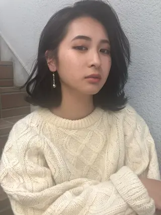 ミディアム カラー 🟩くすみカラー/ボ ブ/ショート/大司のヘアスタイル