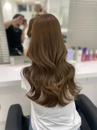 セミロング カラー 🌿透明感赤み消し Keishin🌿のヘアスタイル