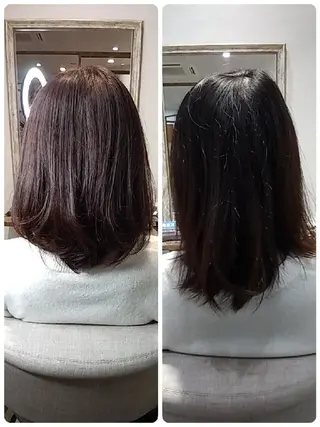ミディアム カラー kijima ricoのヘアスタイル
