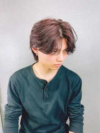 ミディアム 飛田 優のヘアスタイル