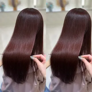 ロング カラー 髪質改善🩵縮毛矯正 代々木/木下のヘアスタイル