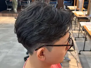 ショート パーマ メンズ 🔥フェードカット/ パーマ特化🔥/森のヘアスタイル