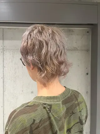 カラー ヘアアレンジ メンズ ボブ×艶カラー 特化・リクト💥のヘアスタイル