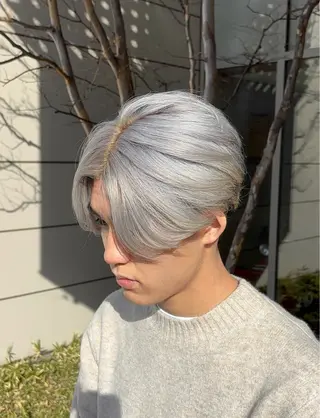 ショート カラー メンズ 清水 基生のヘアスタイル