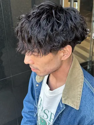 パーマ メンズ 和田 直也のヘアスタイル