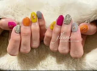 ネイル フルリール 【プライベートサロンのネイルデザイン