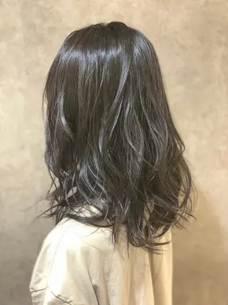 ミディアム カラー ショート／透明感 カラー加治竜汰💡のヘアスタイル