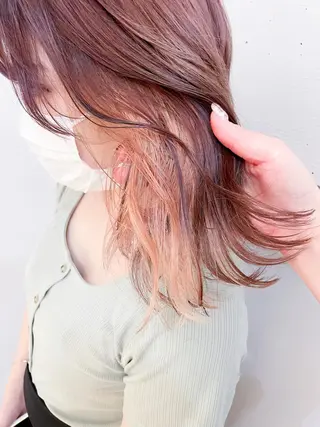 ミディアム カラー ✨カラー支持No.1 🧸ワキ カナコ🧸のヘアスタイル