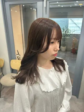 ミディアム カラー ヘアアレンジ ボブ /ニュアンス/ satomi🧸💖のヘアスタイル