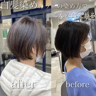 ショート カラー 低ダメ高明度 低ダメ高明度ハイトンのヘアスタイル
