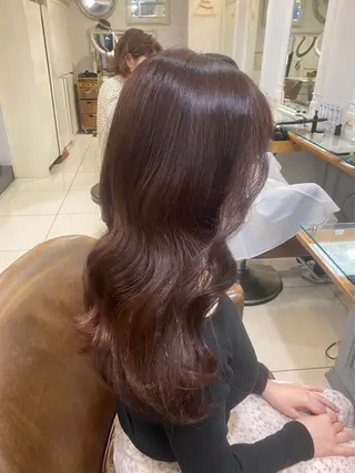 セミロング 韓国ヘアー🇰🇷 MIWAのヘアスタイル