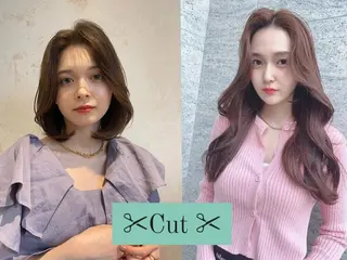 セミロング 中村 友莉夏のヘアスタイル