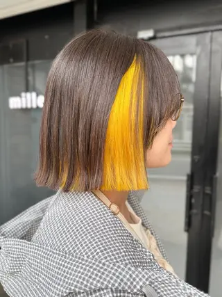 ショート カラー 透明感カラー/パーマ 🌀アオノのヘアスタイル