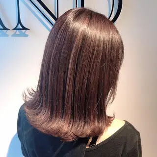 セミロング カラー LUXBE LUCE ひなののヘアスタイル