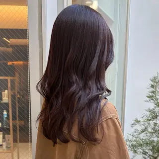 セミロング カラー レイヤーカット🪄 ヘアセット🪄シホのヘアスタイル