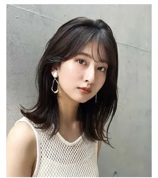 ミディアム カラー 縮毛矯正 特化生田のヘアスタイル