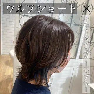 ショート カラー メンズ キッズ ✂︎ショート、ボブ、 レイヤー🩵YUMIのヘアスタイル