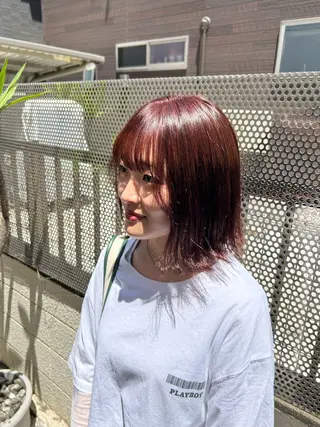ミディアム カラー レイヤー/インナー カラー🦋ルイのヘアスタイル