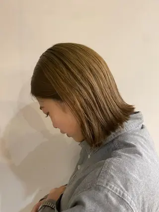 ミディアム カラー ORe'S HAIR BE GLaDユウナのヘアスタイル