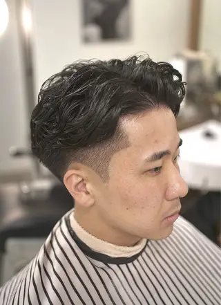 ショート パーマ メンズ 吉祥寺バーバー takumiのヘアスタイル