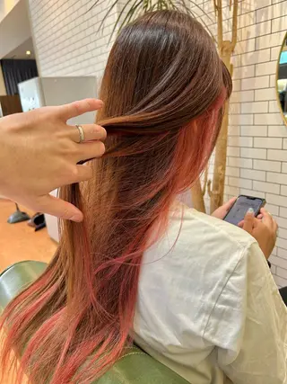ロング カラー 石井 佑樹のヘアスタイル