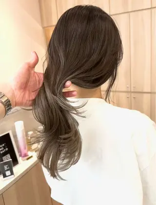 ロング カラー 北間 寛哉のヘアスタイル