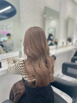 セミロング カラー 渋谷人気1位✨カラー 縮毛、髪質改善のヘアスタイル