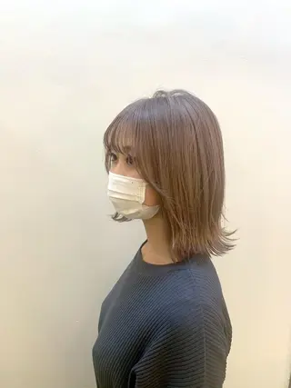ミディアム カラー ヘアアレンジ 〽️magico/ ウルフDaiki〽️のヘアスタイル