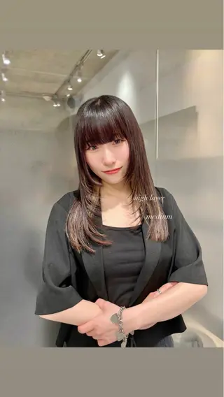 ミディアム 表参道レイヤー Kinoのヘアスタイル