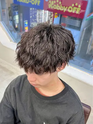 ショート パーマ メンズ 🏁メンズパーマ/ RYOYAのヘアスタイル