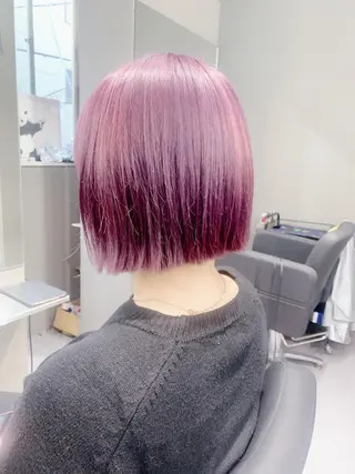 カラー 酸性ストレート 髪質改善のヘアスタイル