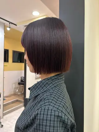 ショート カラー hub hair レイヤー/透明感のヘアスタイル