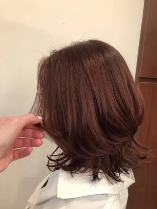 ミディアム カラー ヘアアレンジ ロングレイヤー 🤍山内　飛鳥🤍のヘアスタイル