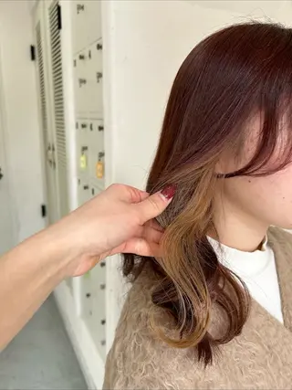 ロング カラー RIRU 草津のヘアスタイル